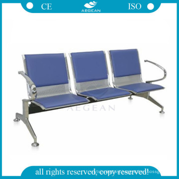 AG-TWC002 CE ISO Steel for public waiting area seating bench